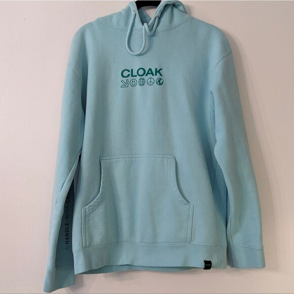 CLOAK Enviromental Earth Recycling Hoodie Oversized - Picture 1 of 7